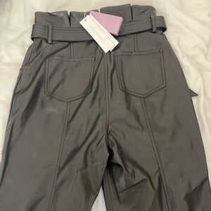 Vegan Leather Joggers